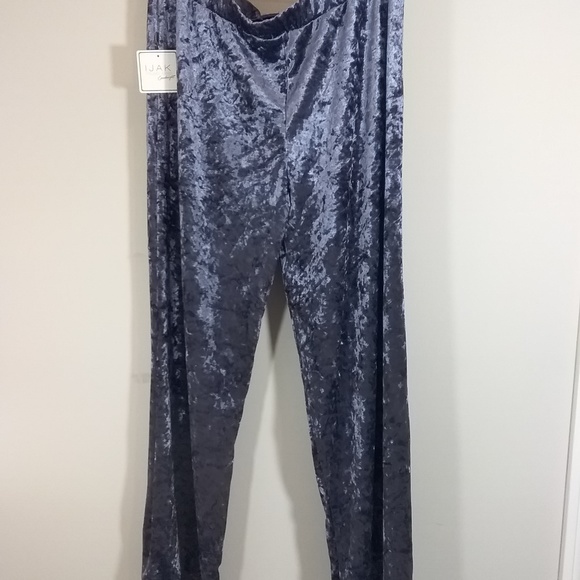 IJAK Pajama bottom  Crushed Velvet  Purple Size L - Picture 2 of 4